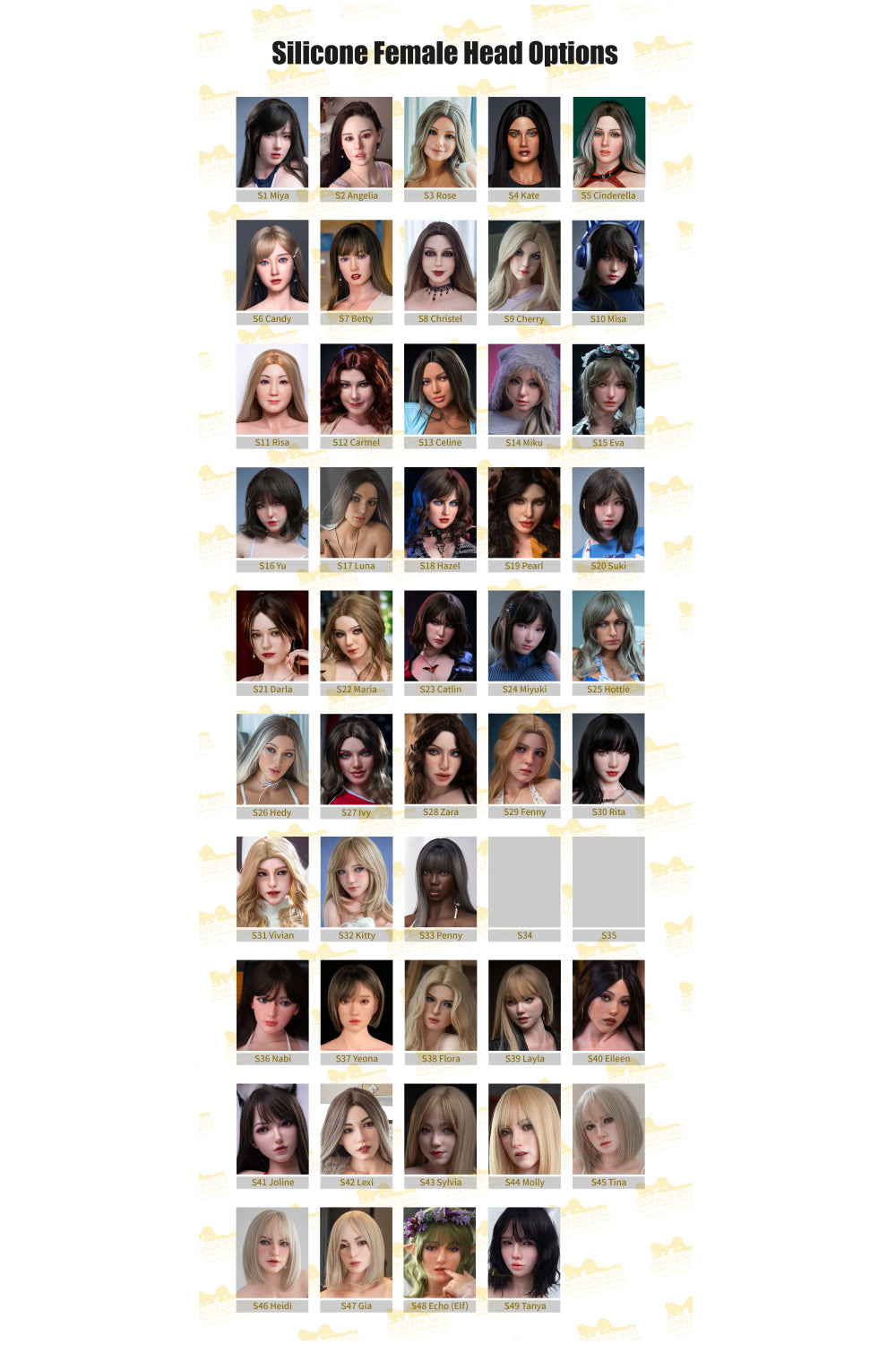 Silicone Sex Doll Head | Irontech Doll